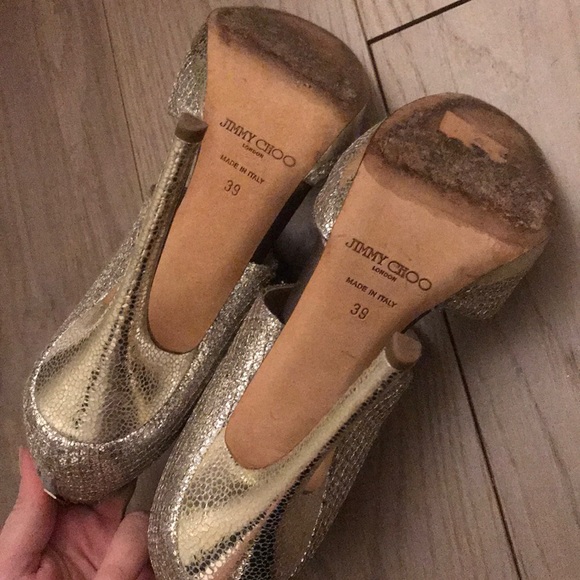 Jimmy Choo Glitter Sandals - Picture 6 of 6